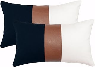 Striped lumbar pillow