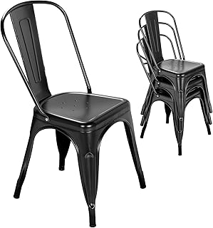 Black outdoor dining chairs
