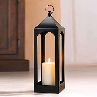 Black lantern centerpiece