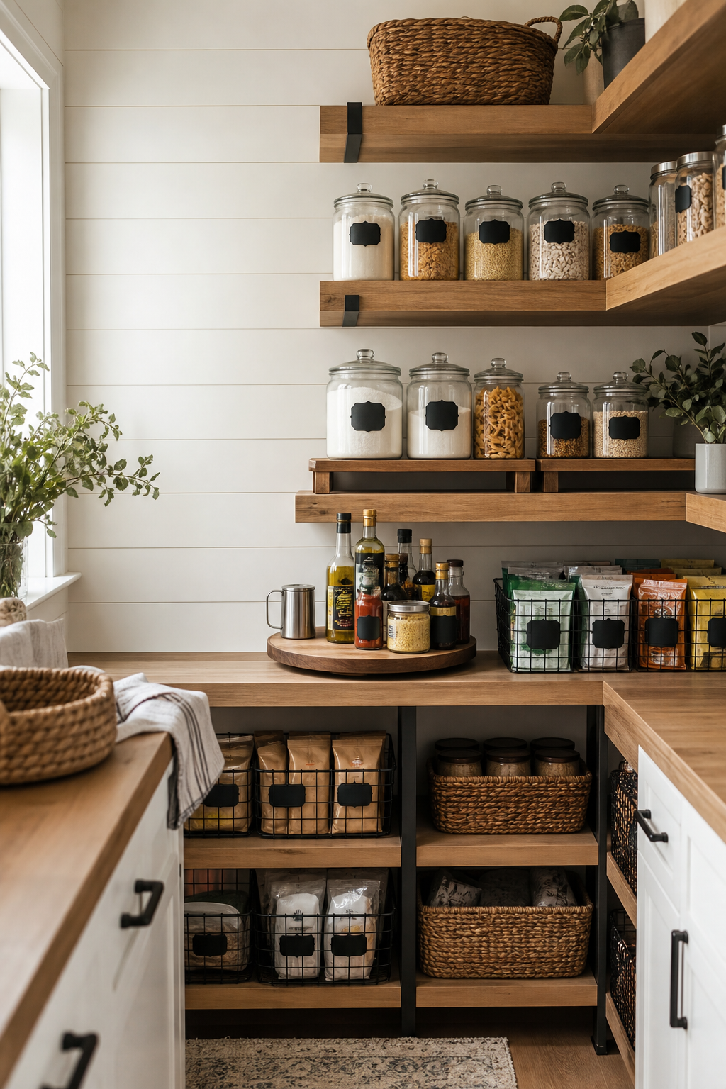 Modern Farmhouse Pantry Amazon Finds finished room setup