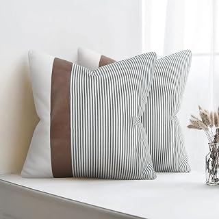 Striped throw pillow