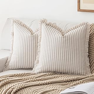 Striped pillow covers