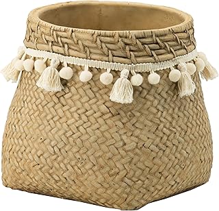 Woven planter basket