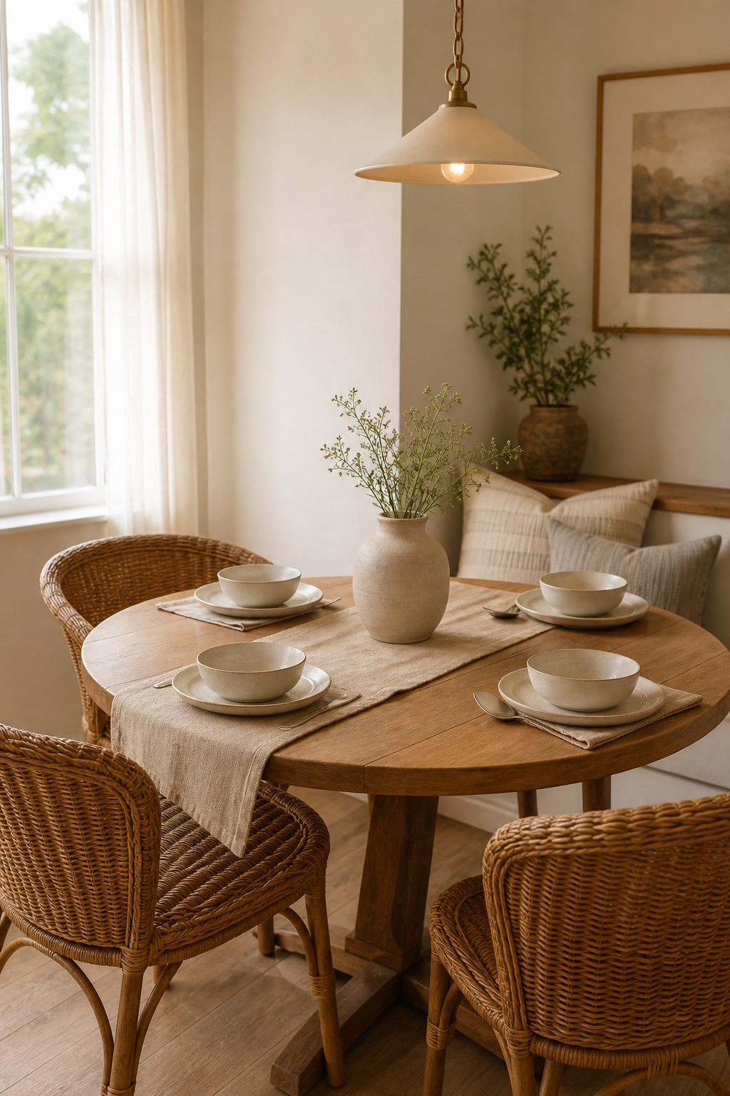 Organic Modern Breakfast Nook Amazon Finds finished room setup