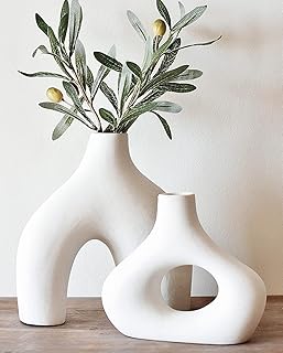 Ceramic vase centerpiece