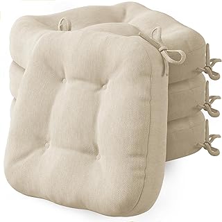 Neutral dining chair cushions