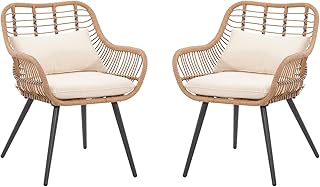 Rattan garden chairs