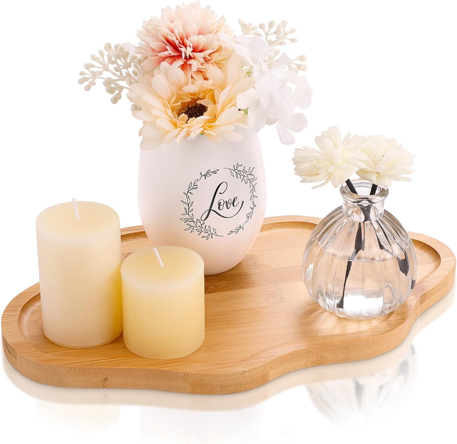 BIEOFFEI cloud shaped wood decorative tray