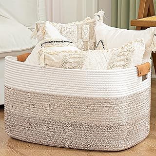 Woven hand towel basket