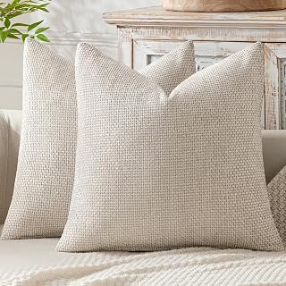 Linen throw pillow