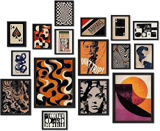 Colourful abstract wall art