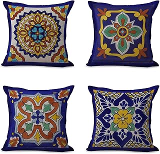 Colourful throw pillow covers