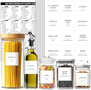 Wavy pantry labels