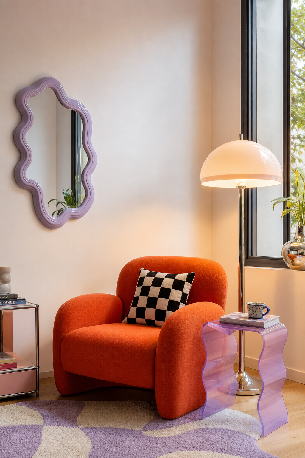 Retro Postmodern Reading Nook Amazon Finds finished room setup