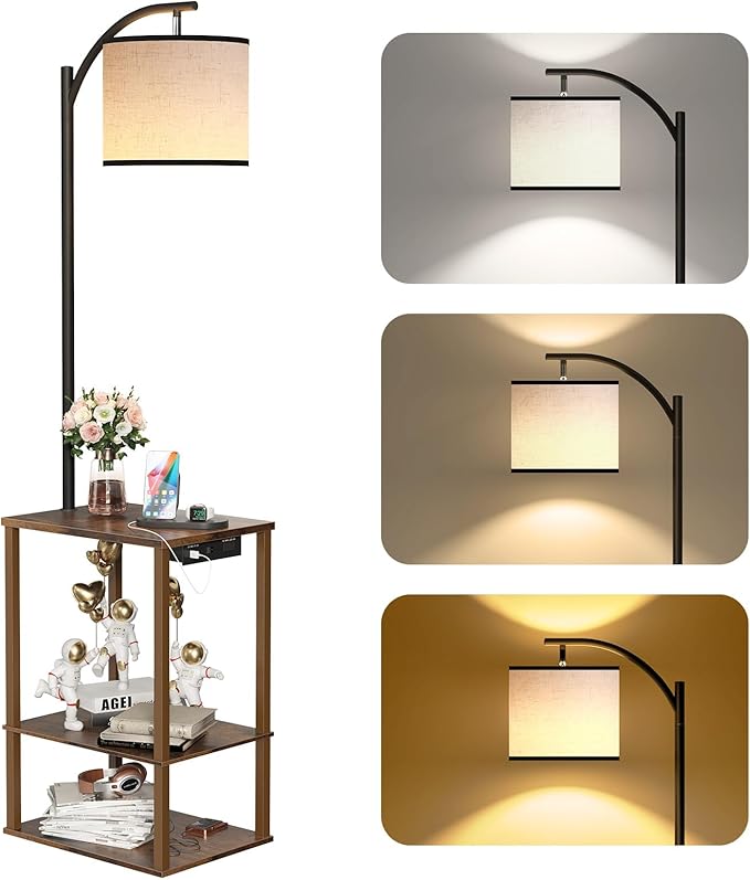 Lamp table for light and landing space