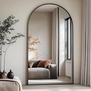 Arched full length mirror